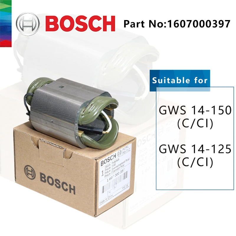 Amoladora angular Bosch GWS14 150, piezas de repuesto para reparación