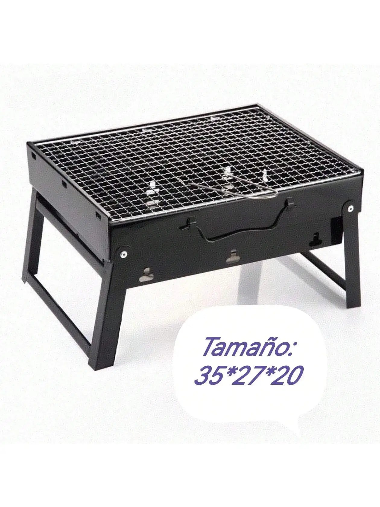 Asador Grande Portátil Plegable BBQ Parrilla De Carbón Ligera