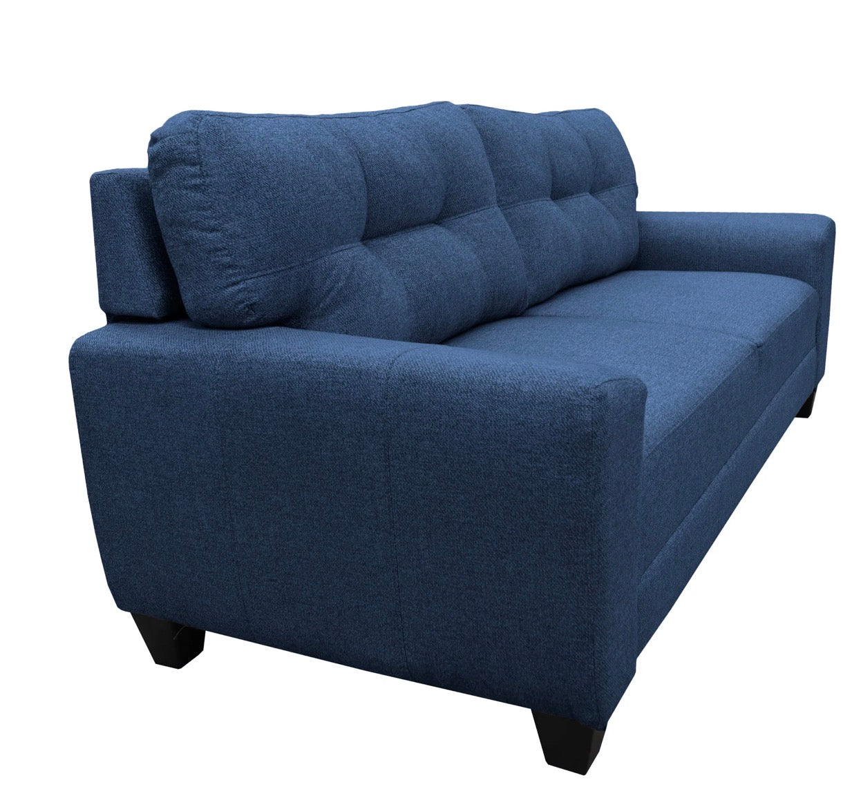 Sala Modular 3-2-1 Sidney Azul Marino – Sofá, Love Seat y Sillón Súper Cómodos