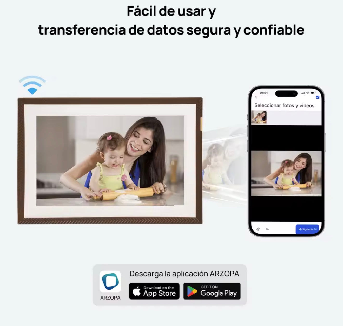 Marco de fotos digital ARZOPA de 10,1 pulgadas,