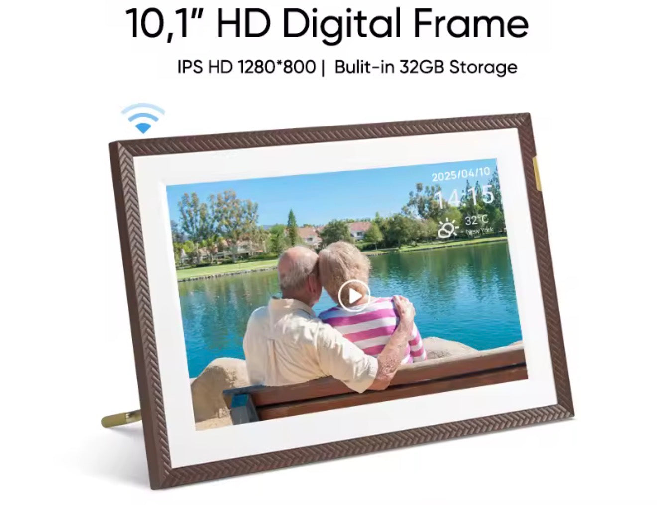 Marco de fotos digital ARZOPA de 10,1 pulgadas,