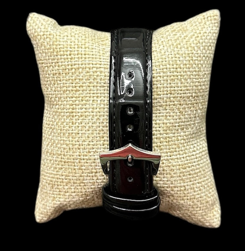 Reloj Piel Acero Negro Verde