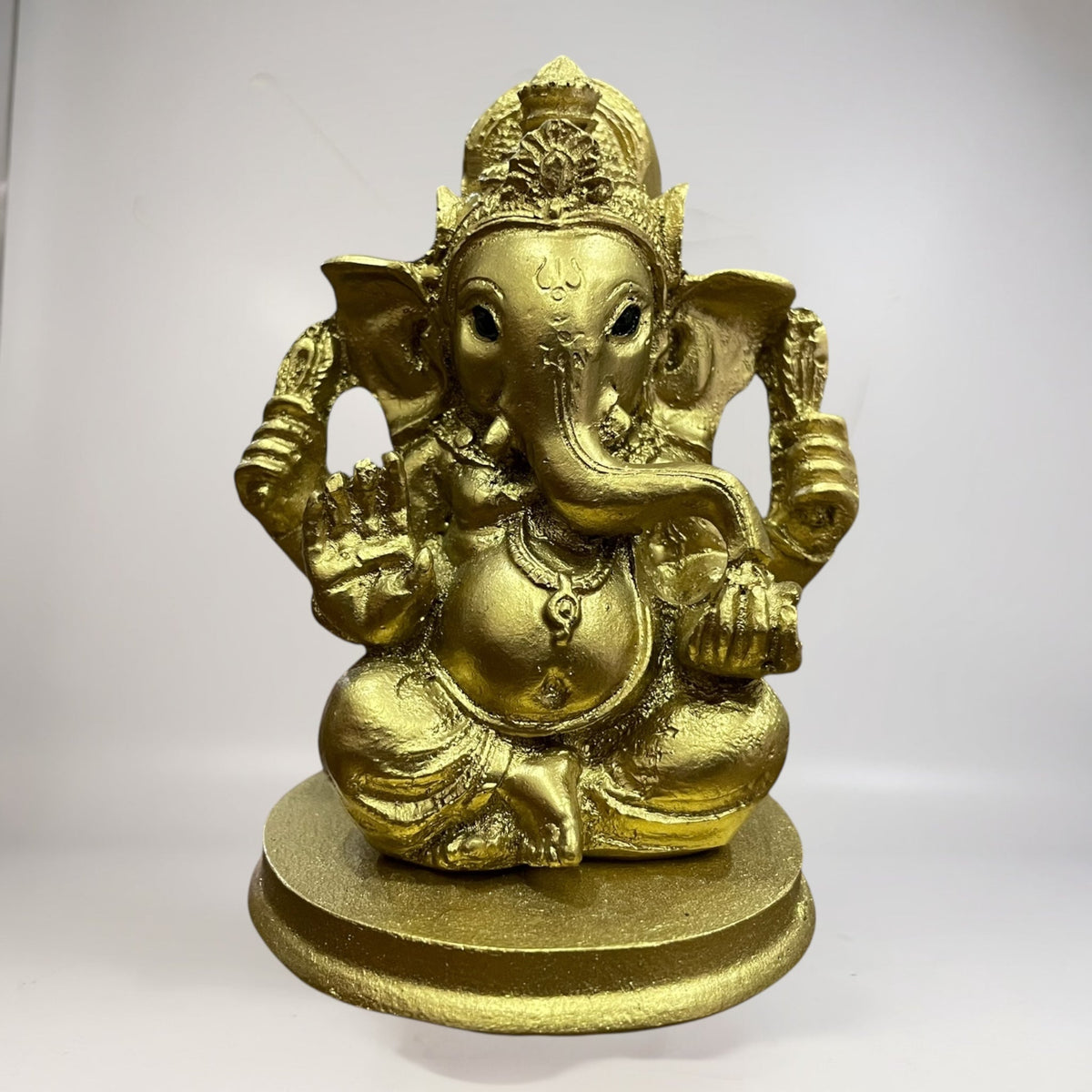 Ganesh 8.5 Cm Resina Nacional Pintado A Mano