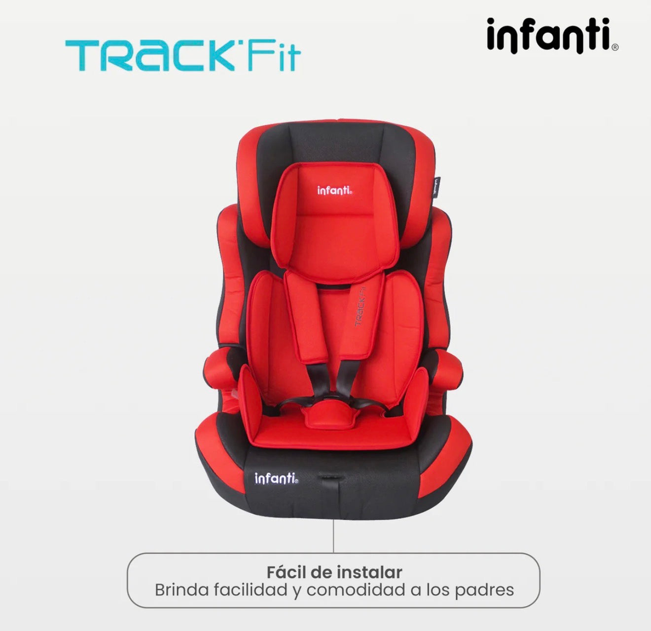 Autoasiento Infanti Track Fit Booster Grupo 1, 2 y 3 Anclaje Universal