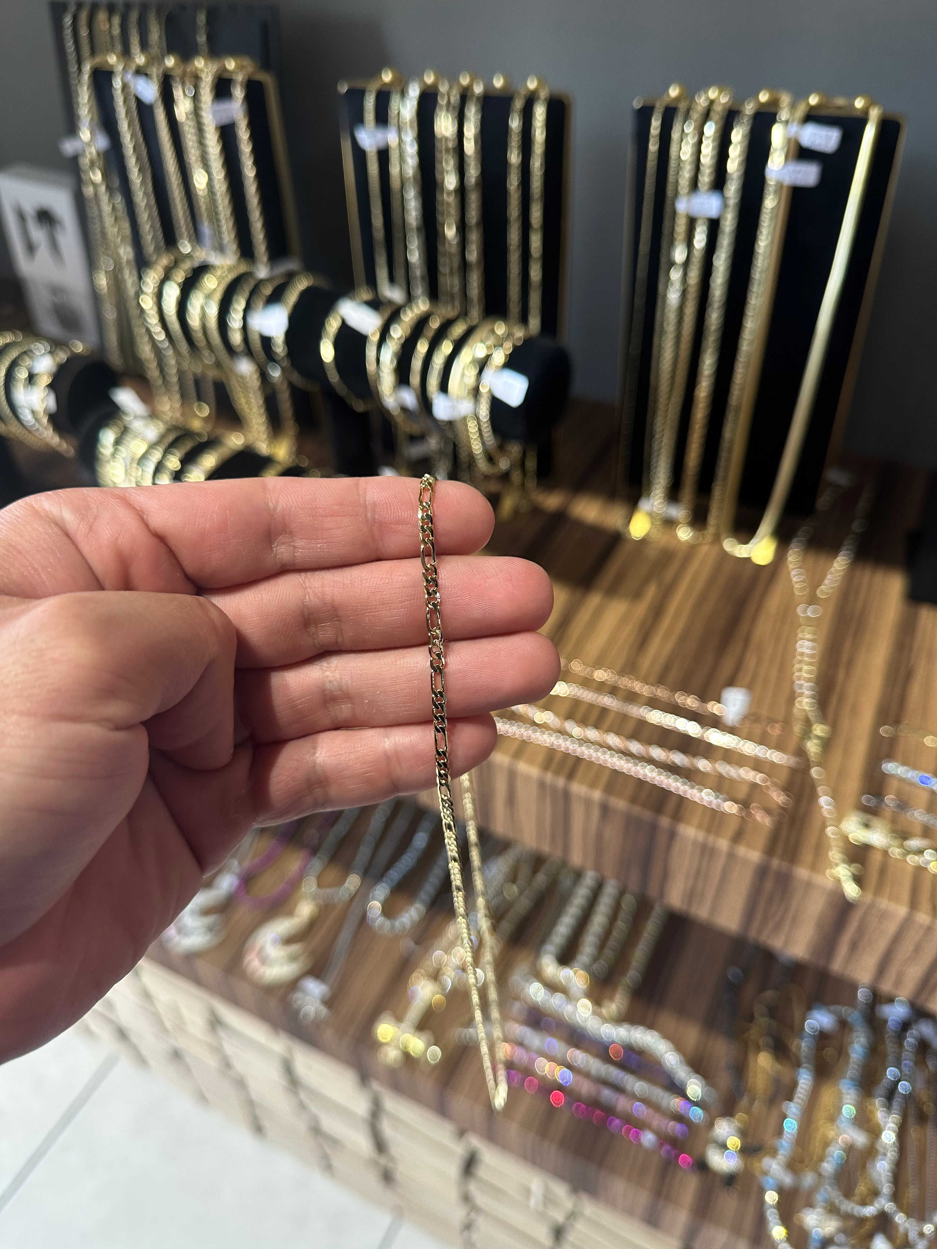 Cadena Crtr 2 mm Oro Laminado 18 K