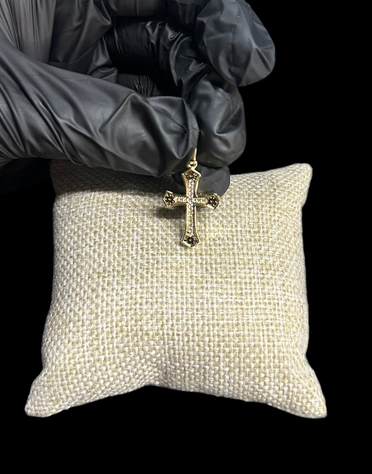 Dije Cruz 3.5 cm Oro Laminado 18 K