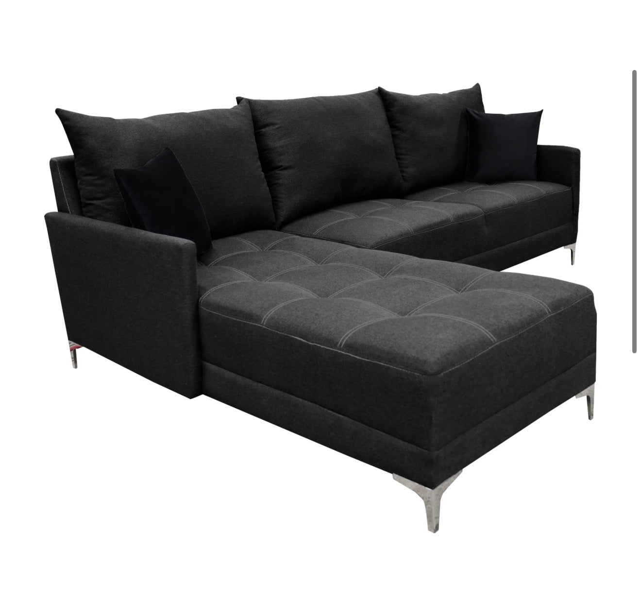 Sala Esquinera El Bazar Store Caslon lino Gris Oxford 260x180 cm