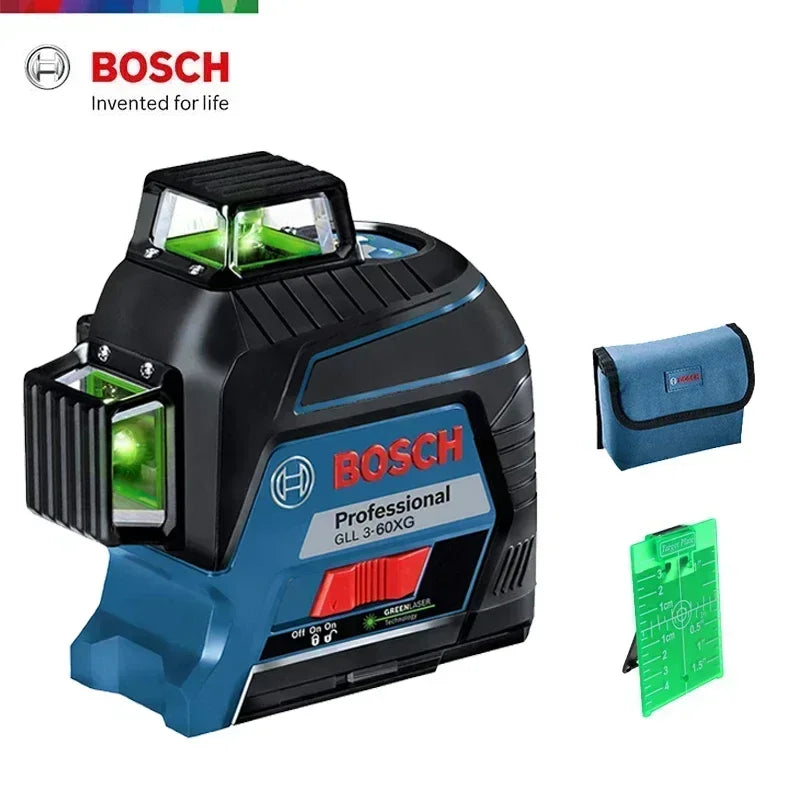 BOSCH 12 Líneas Nivel Láser Verde Nivel 3D Autonivelante 360 °