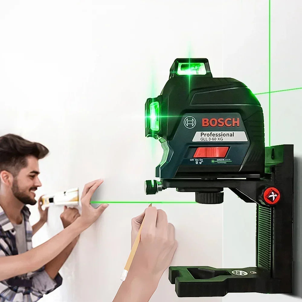 BOSCH 12 Líneas Nivel Láser Verde Nivel 3D Autonivelante 360 °