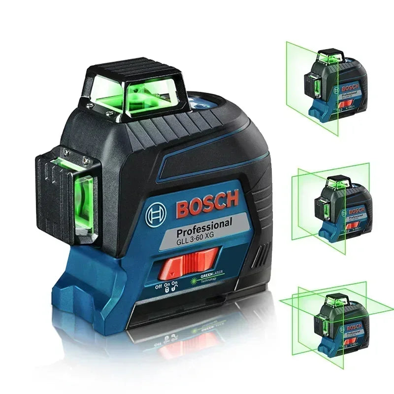 BOSCH 12 Líneas Nivel Láser Verde Nivel 3D Autonivelante 360 °