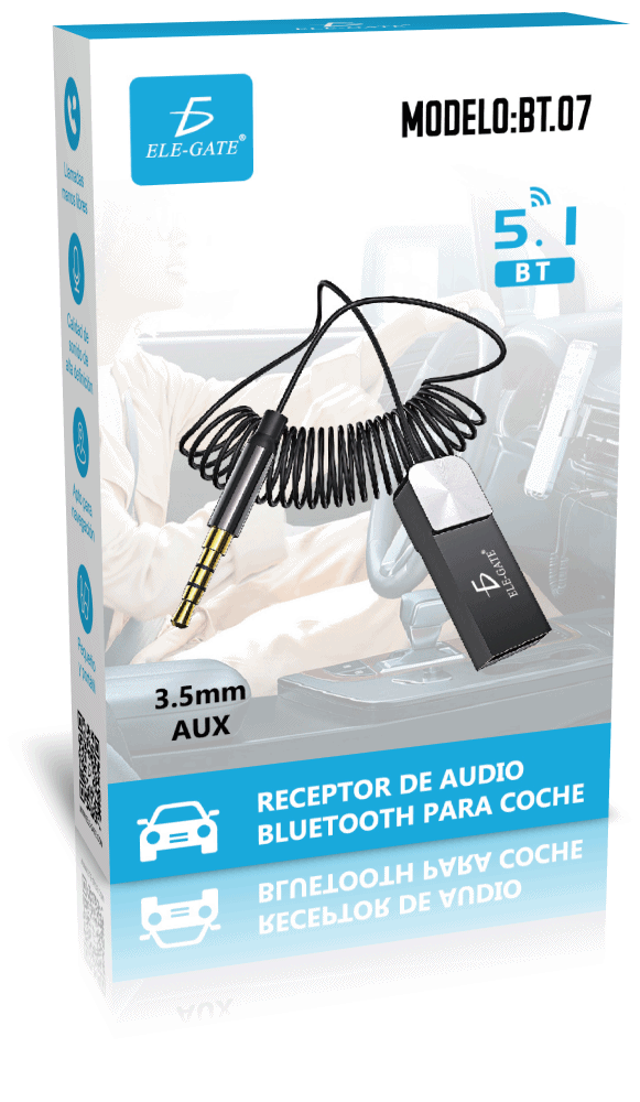 Adaptador Receptor Y Transmisor Bluetooth 5.4 2 En 1