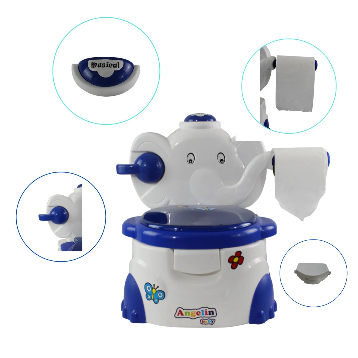 Bañito Entrenador Elefante Musical Is-01b