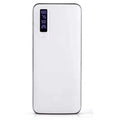 Batería portátil de 10000 mAh con textura de piel, 3 puertos