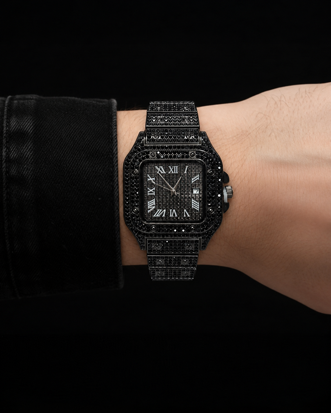 Reloj Crtr Full Iced Negro