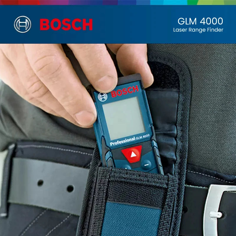 Bosch-Bolsa de telémetro láser GLM 4000 medidor de distancia láser