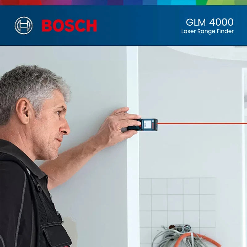 Bosch-Bolsa de telémetro láser GLM 4000 medidor de distancia láser