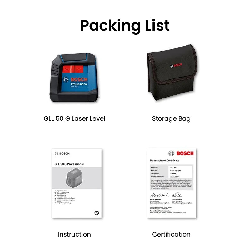 Bosch GLL 50 G nivel láser profesional