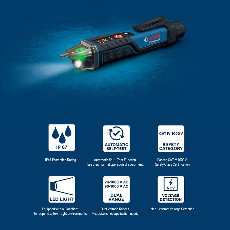 Detector de voltaje eléctrico profesional