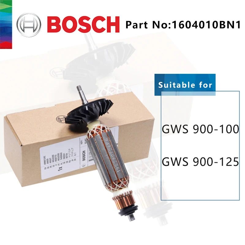 Bosch-recambio de amoladora angular GWS6-100 7-100, 8-100, 660, 670, 750, 14-900, anclaje de Rotor de armadura, piezas de reparación, Estator