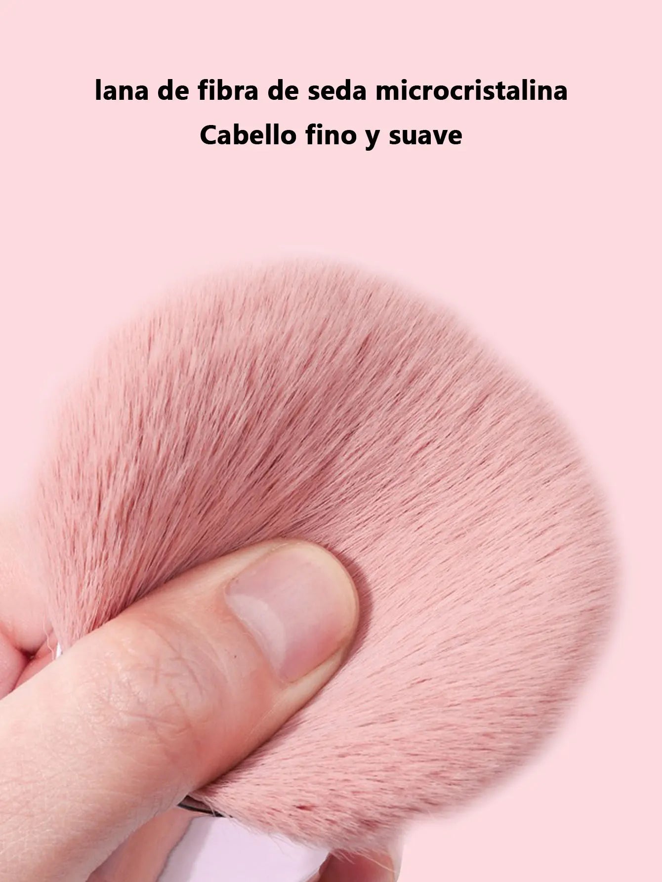 Brocha de Maquillaje Suave Profesional - Oro Rosa