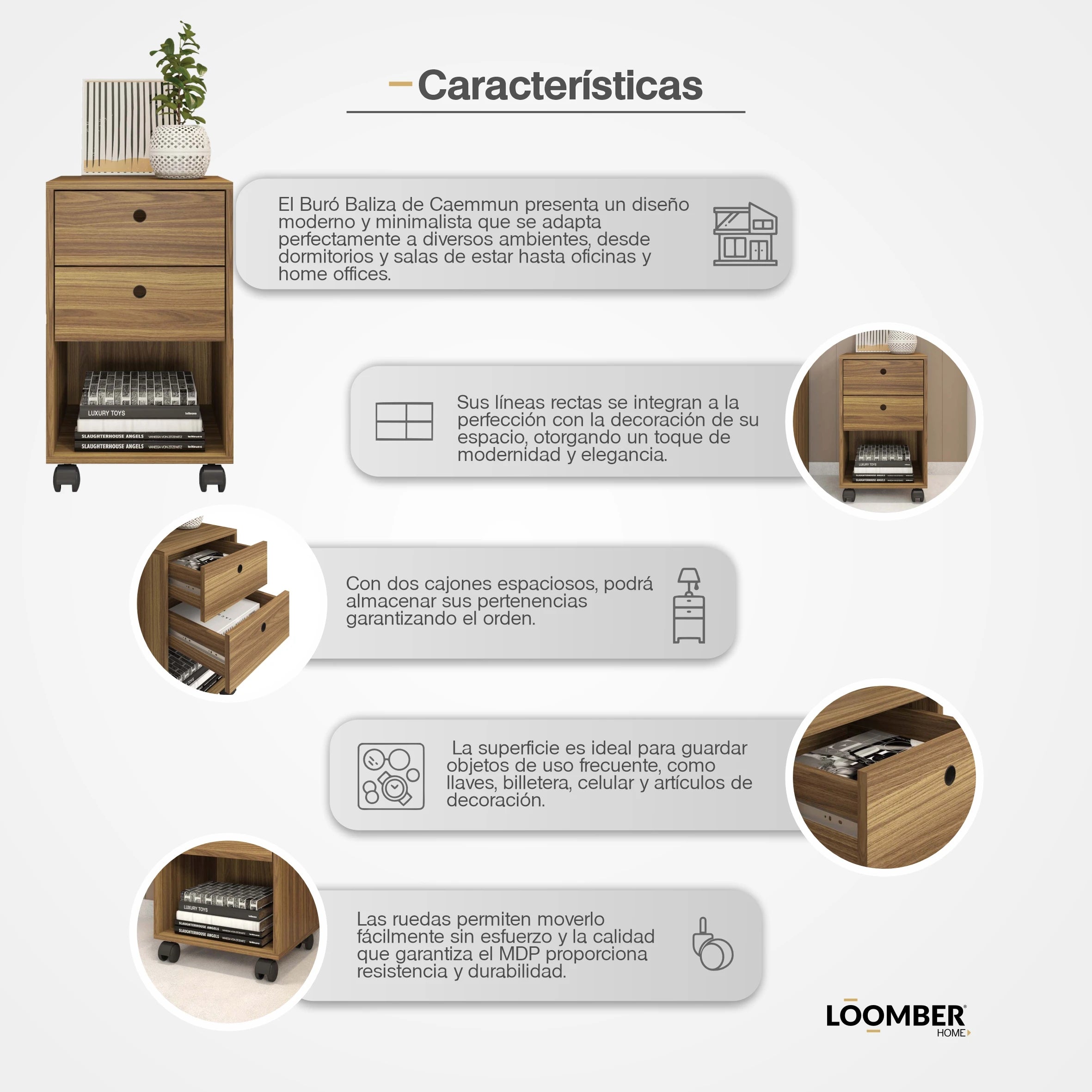 Buró Baliza Café Claro Loomber