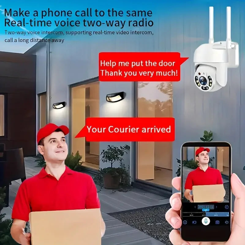 Cámara de Seguridad InstaVision WiFi 2.4G - Visión Nocturna y Audio Bidireccional