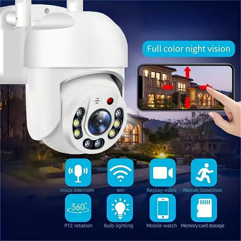 Cámara de Seguridad InstaVision WiFi 2.4G - Visión Nocturna y Audio Bidireccional