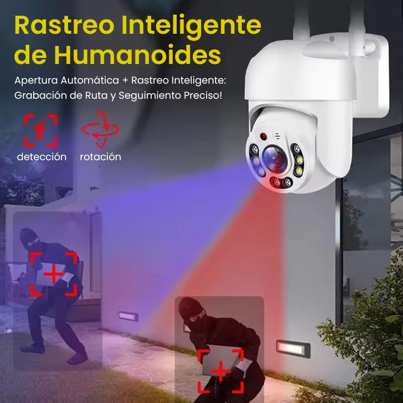 Cámara de Seguridad WiFi Exterior con Visión Nocturna