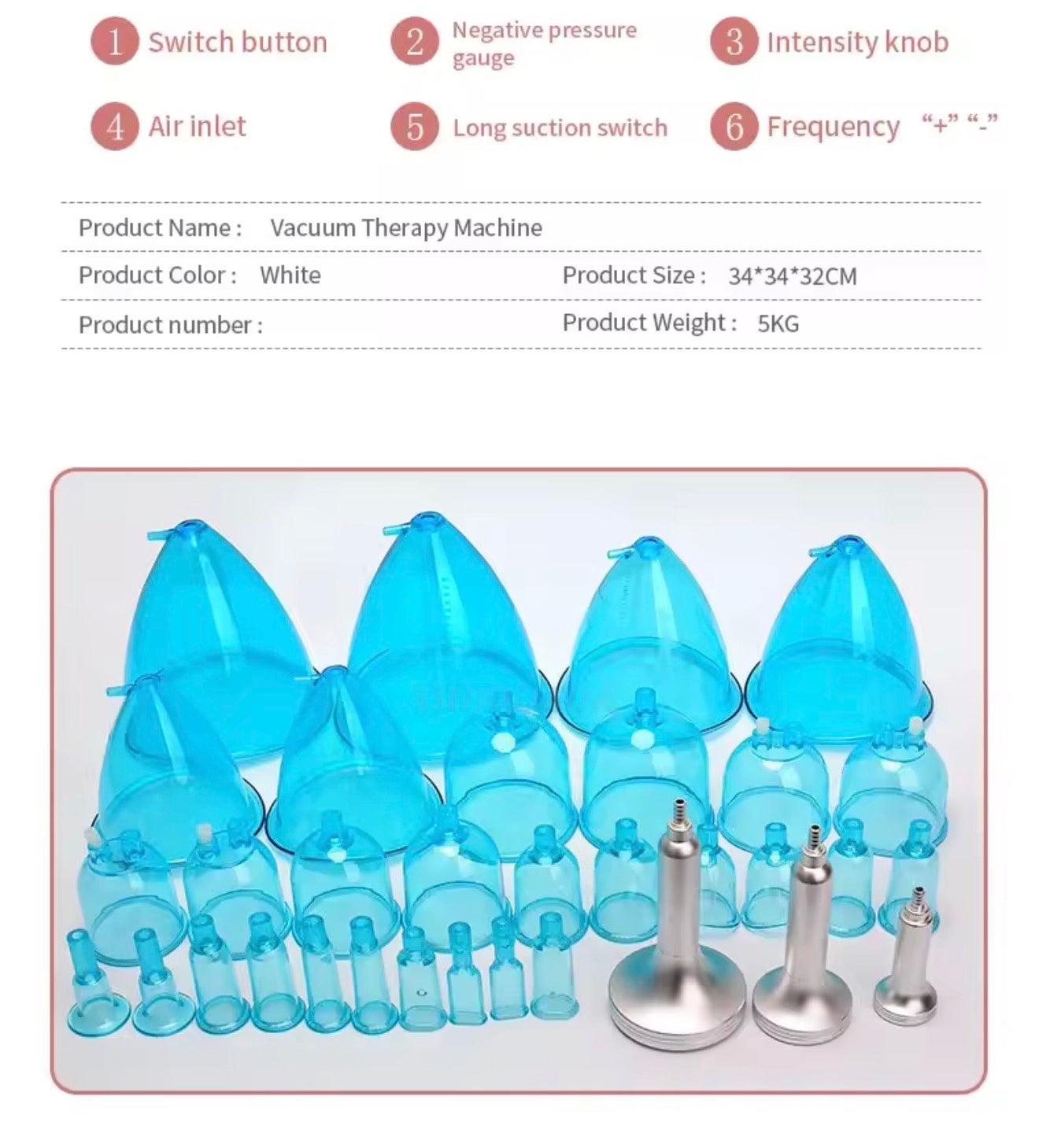 máquina de terapia de vacío,aumento de senos y glúteos