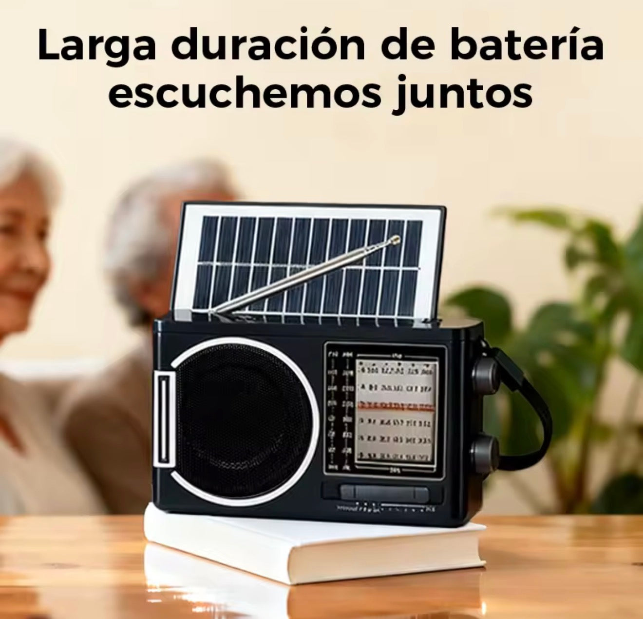 Radio FM/AM Solar + Reproductor MP3