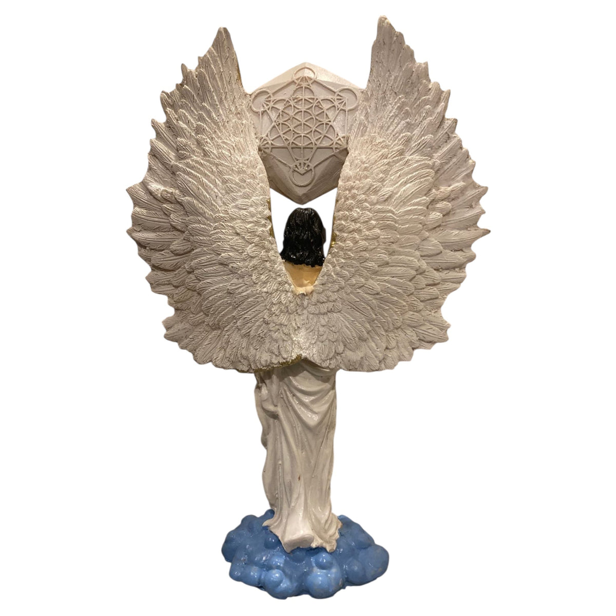 Metatron Arcangel Resina Nacional Pintado A Mano 32 Cm