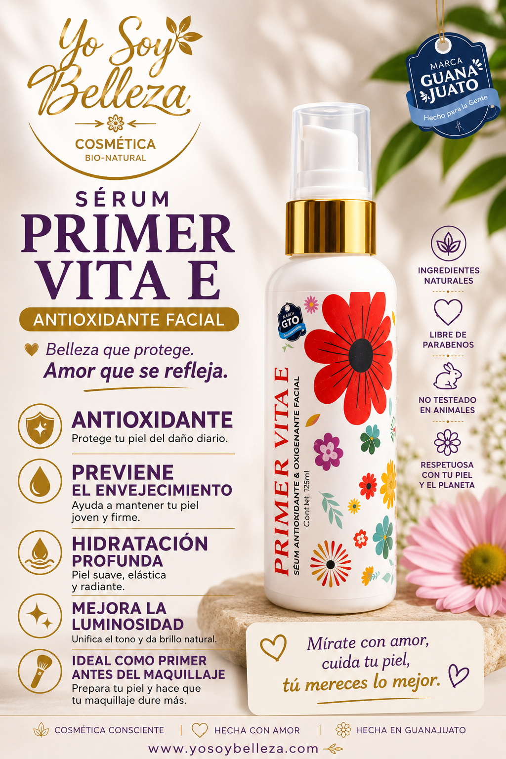 Sérum Primer Vita E antioxidante y oxigenante facial