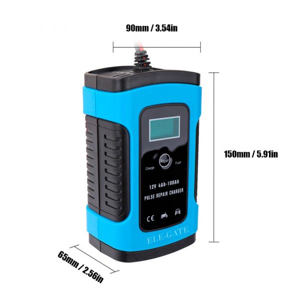 12V Mantenedor Cargador Inteligente Batería Auto Moto Bote