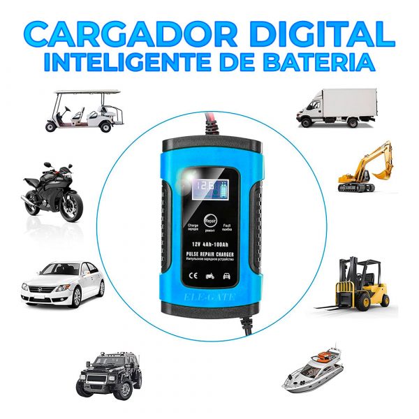 12V Mantenedor Cargador Inteligente Batería Auto Moto Bote