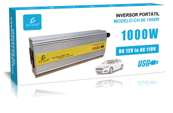 Inversor De Corriente 1000W – Convertidor De Onda Sinusoidal Modificada Para Electrónica Y Dispositivos