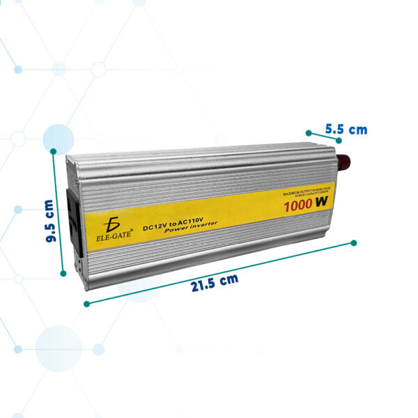 Inversor De Corriente 1000W – Convertidor De Onda Sinusoidal Modificada Para Electrónica Y Dispositivos