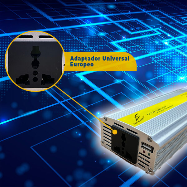 Inversor De Corriente 1000W – Convertidor De Onda Sinusoidal Modificada Para Electrónica Y Dispositivos