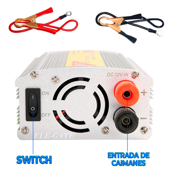 Inversor Voltaje Con Cargador Ups Volta 12Vdc/110Vac 500W