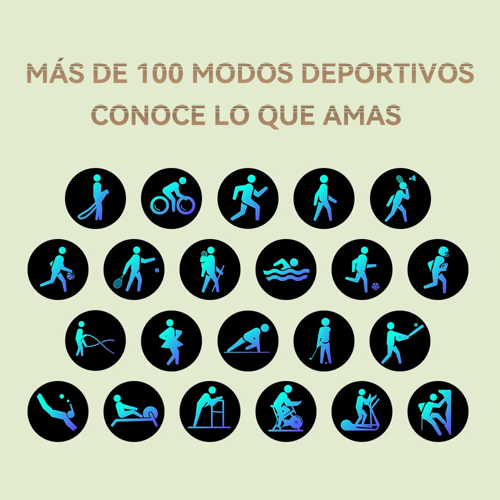 reloj inteligente para hombre, resistente al agua,