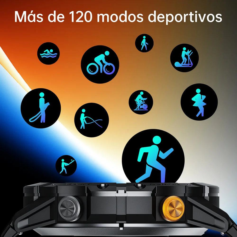 reloj inteligente resistente al agua, reloj deportivo de 1,52 pulgadas