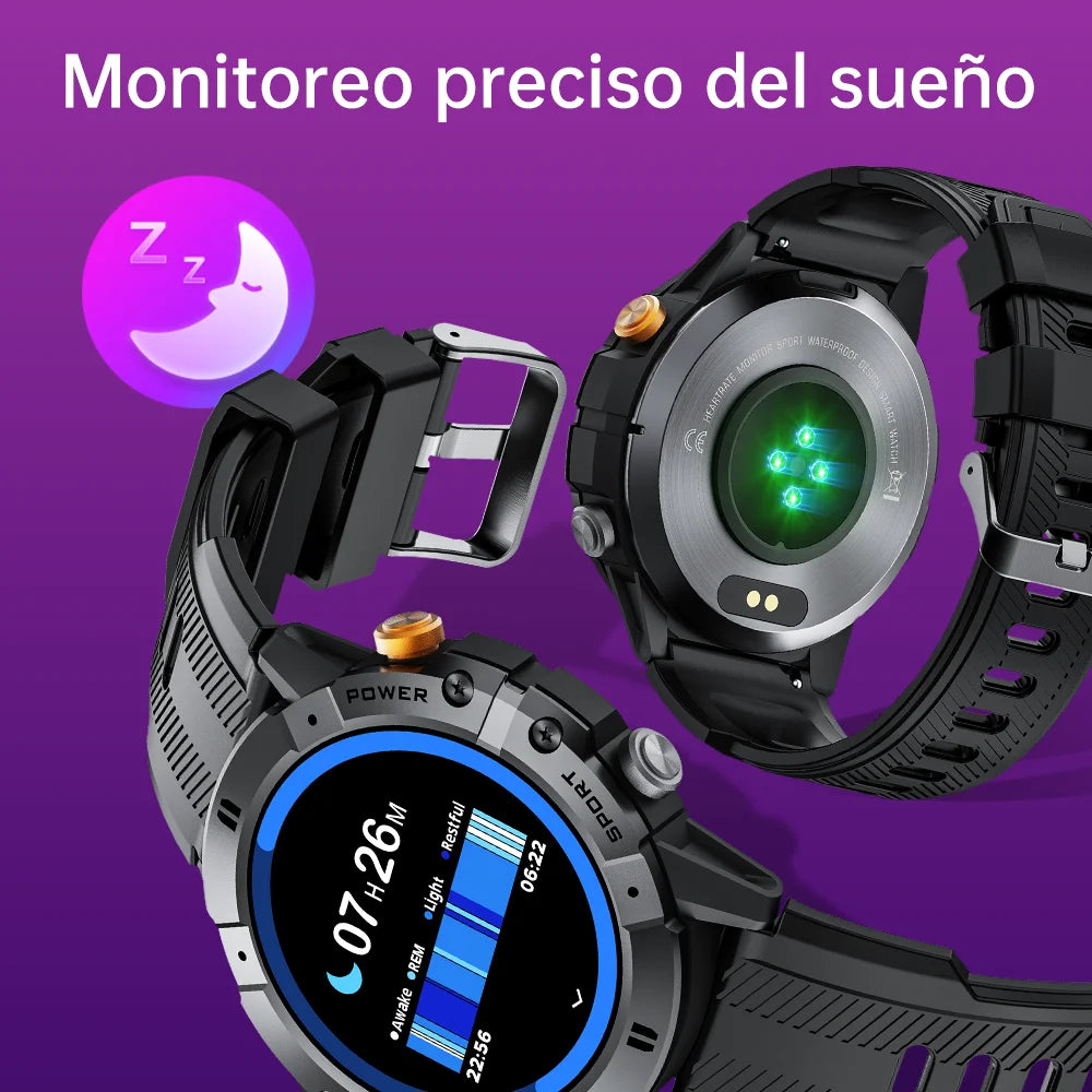 reloj inteligente resistente al agua, reloj deportivo de 1,52 pulgadas