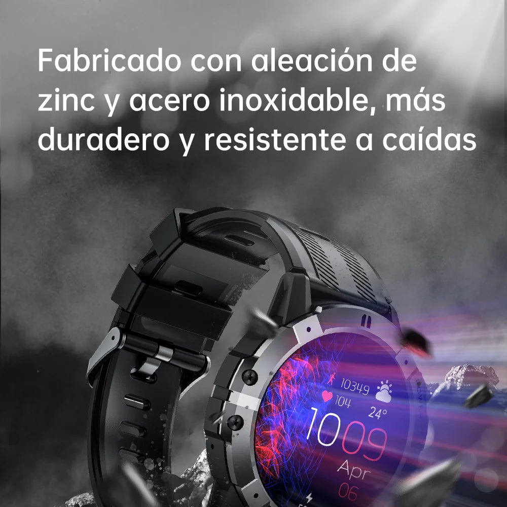 reloj inteligente resistente al agua, reloj deportivo de 1,52 pulgadas