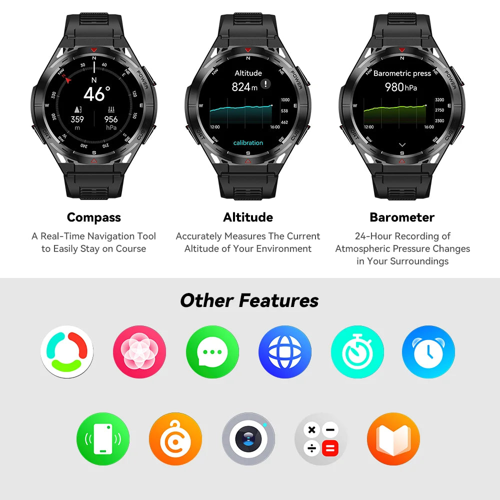 Smartwatch AMOLED de 1,43 pulgadas, reloj deportivo