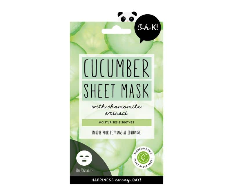 OH K! CUCUMBER SHEET MASK WITH ALOE VERA