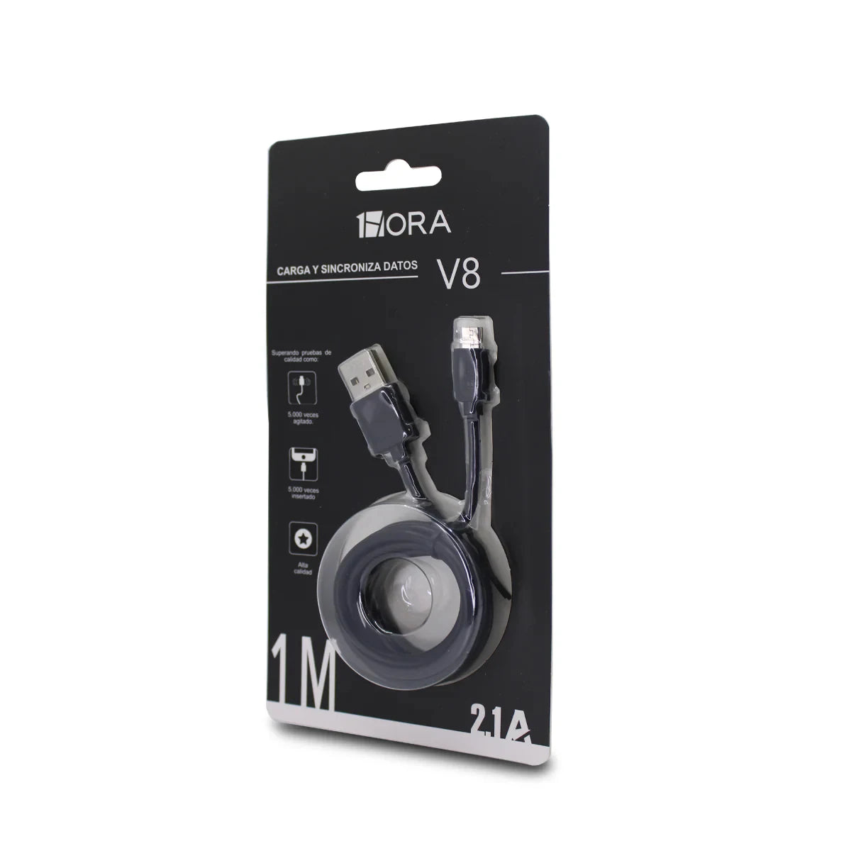 Cable Usb-a A Micro-usb 1hora Carga Rápida 1 Metro