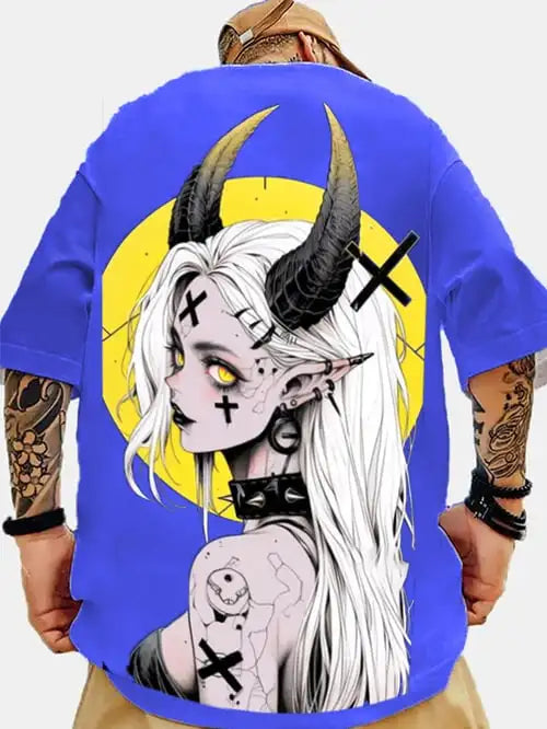 Camiseta de manga corta para hombre y mujer, camisa de estilo anime 3D,