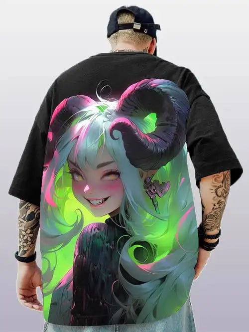 Camiseta de manga corta para hombre y mujer, camisa de estilo anime 3D,