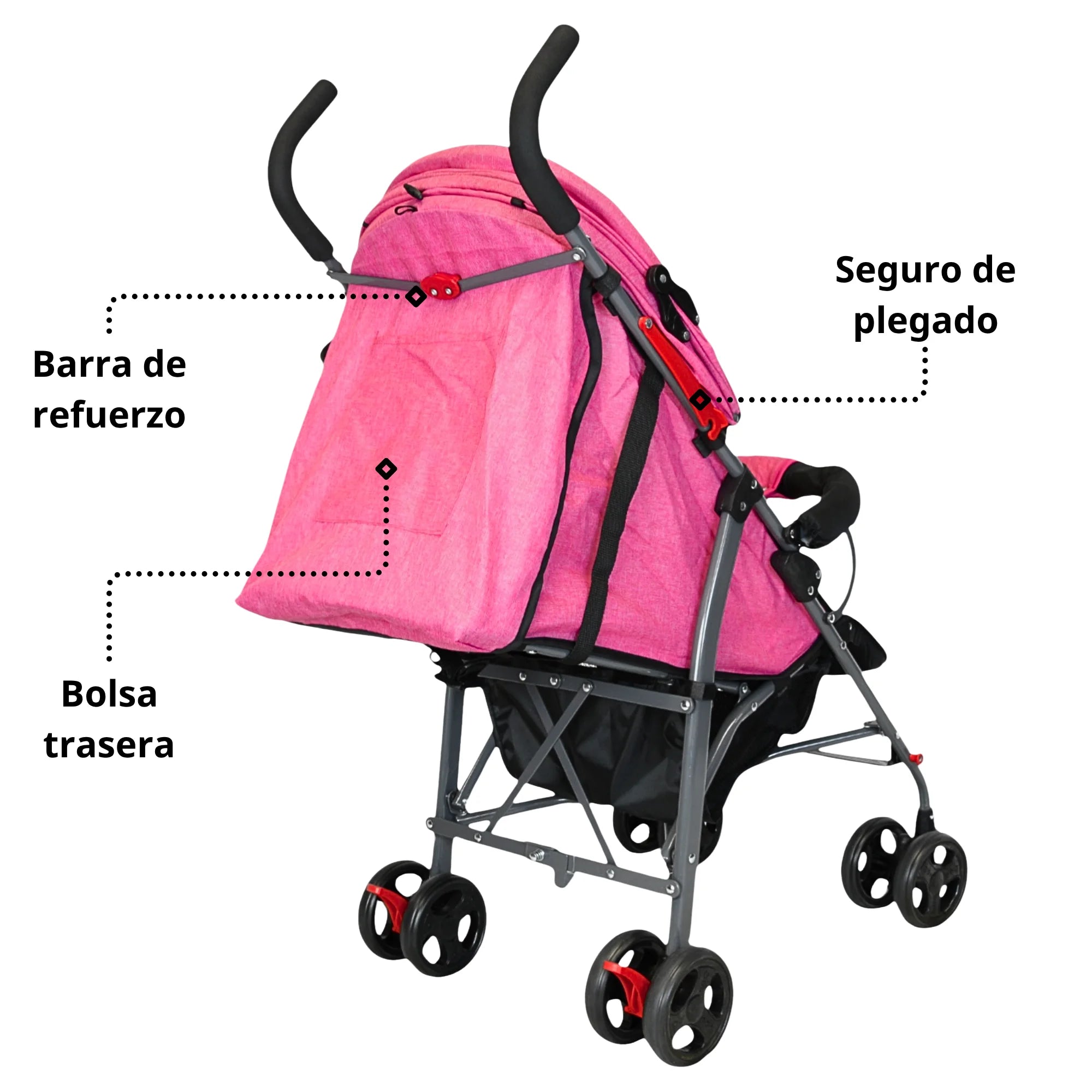 Carriola de Bastón para Bebé Asiento