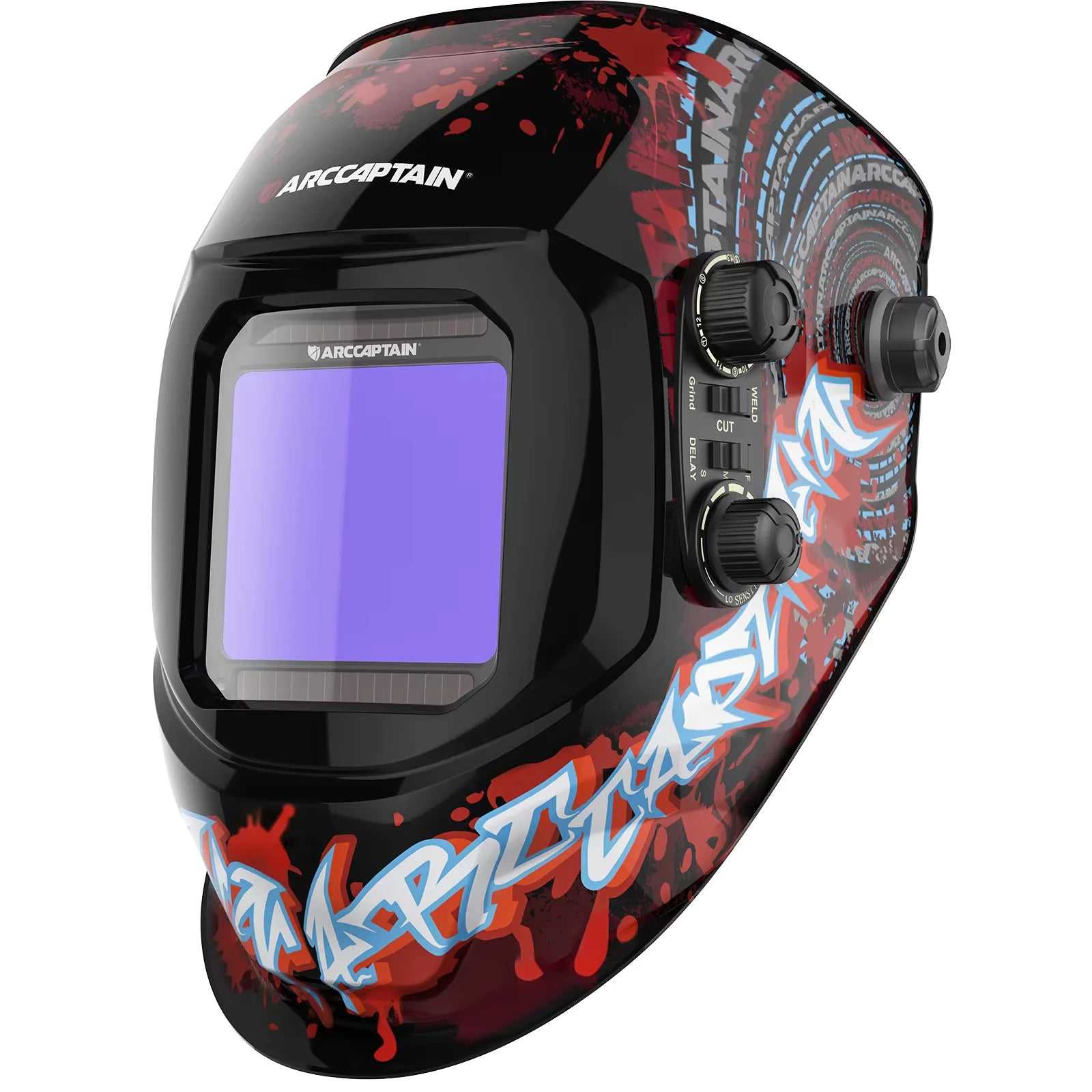 Casco de soldadura con vista grandeenergía Solar, oscurecimiento automático
