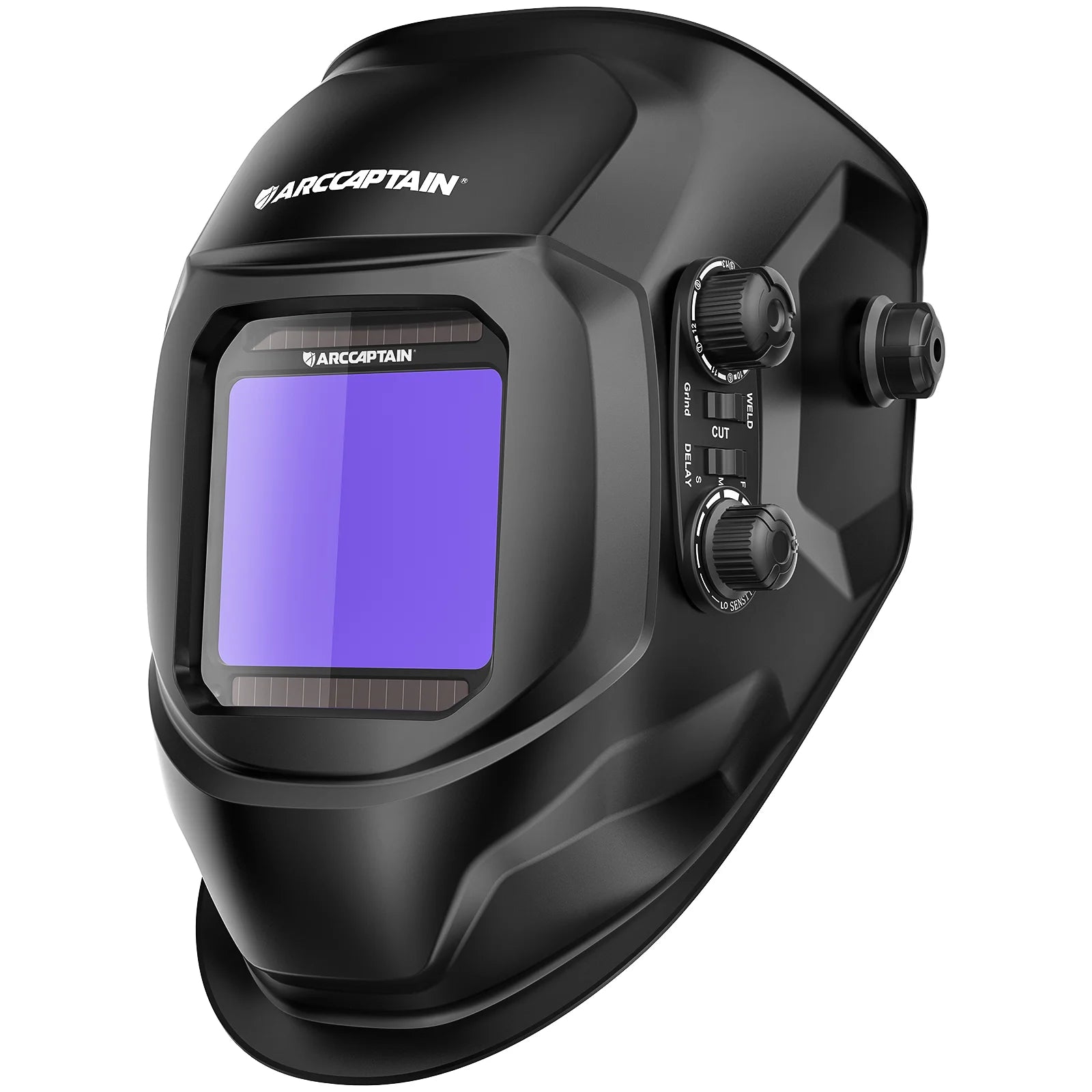 Casco de soldadura con vista grandeenergía Solar, oscurecimiento automático